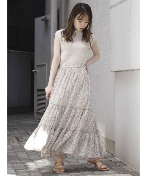 dazzlin（ダズリン）の「ティアードギャザースカート（スカート・レディース・ベージュ/グリーン/その他1/その他2・FREE）」の12枚目の写真