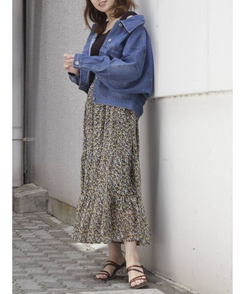 dazzlin（ダズリン）の「ティアードギャザースカート（スカート・レディース・ベージュ/グリーン/その他1/その他2・FREE）」の7枚目の写真