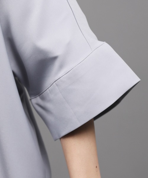 Air Tokyo(エアートウキョー)の「【 ファッションインフルエンサーMASAKI × AIR TOKYO 限定コラボ 】ドルマンルーズポロシャツ(ポロシャツ・メンズ・グレー/ブルー・MEDIUM/LARGE)」の16枚目の写真