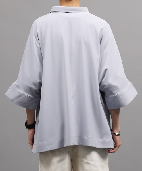 Air Tokyo(エアートウキョー)の「【 ファッションインフルエンサーMASAKI × AIR TOKYO 限定コラボ 】ドルマンルーズポロシャツ(ポロシャツ・メンズ・グレー/ブルー・MEDIUM/LARGE)」の21枚目の写真