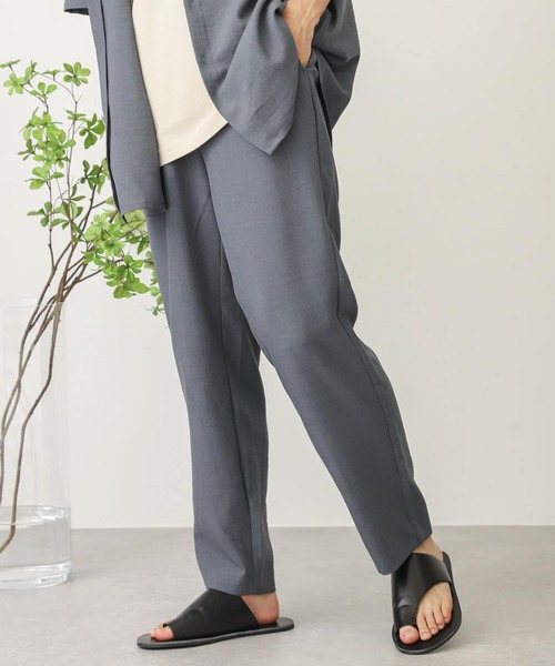 SENSE OF PLACE by URBAN RESEARCH(センスオブプレイスバイアーバンリサーチ)の「リネンライクテーパードパンツ(その他パンツ・メンズ・アイボリー/チャコールグレー/ブラウン/ブルー・MEDIUM/LARGE/SMALL)」の12枚目の写真