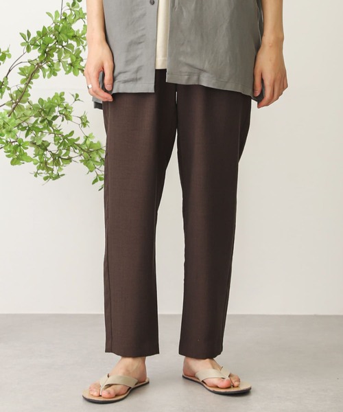 SENSE OF PLACE by URBAN RESEARCH(センスオブプレイスバイアーバンリサーチ)の「リネンライクテーパードパンツ(その他パンツ・メンズ・アイボリー/チャコールグレー/ブラウン/ブルー・MEDIUM/LARGE/SMALL)」の20枚目の写真