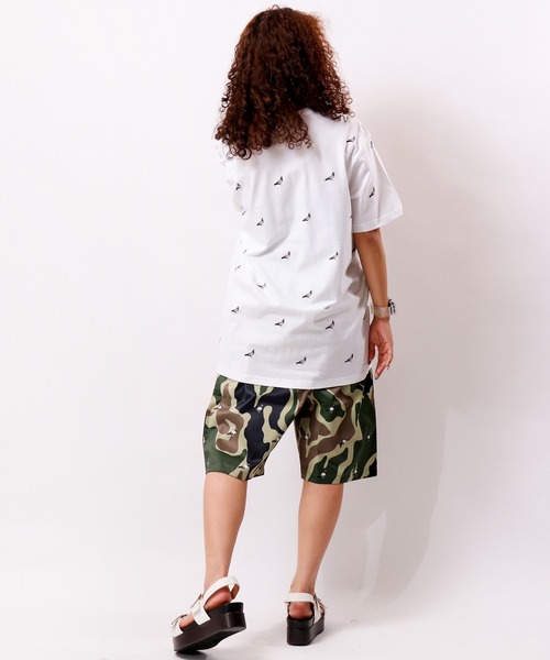 staple(ステイプル)の「STAPLE ピジョン&迷彩柄 ボードショーツ(その他パンツ・メンズ・ブラック/カモフラージュ・M/XL/2XL/L)」の8枚目の写真