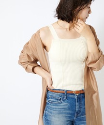 COLLAGE GALLARDAGALANTE | 【カップつき】サマーニットタンクトップ(タンクトップ)