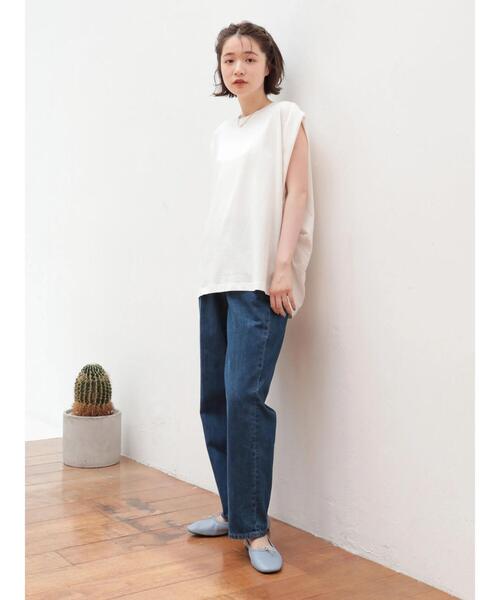 AMERICAN HOLIC（アメリカンホリック）の「吸水速乾フレンチスリーブカットプルオーバー（Tシャツ/カットソー・レディース・モカ/オフホワイト/その他7/ブラック/ブルー・M/L）」の20枚目の写真