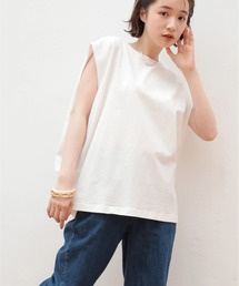 AMERICAN HOLIC | 吸水速乾フレンチスリーブカットプルオーバー(Tシャツ/カットソー)