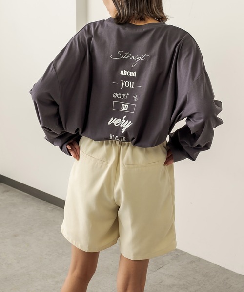 RASVOA（ラスボア）の「【WEB限定】起毛ツイルショートパンツ（その他パンツ・レディース・ブラック/ブラウン/アイボリー・FREE）」の11枚目の写真