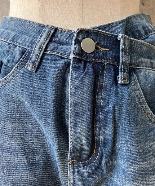 meJane（ミージェーン）の「アシメウエストカーブデニムパンツ（デニムパンツ・レディース・ブルー・S/M/L）」の15枚目の写真