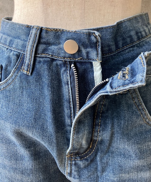 meJane（ミージェーン）の「アシメウエストカーブデニムパンツ（デニムパンツ・レディース・ブルー・S/M/L）」の16枚目の写真