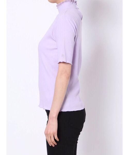 jouetie(ジュエティ)の「ハーフスリーブハイネックトップス(Tシャツ/カットソー・レディース・ブラック/オフホワイト/グリーン・MEDIUM)」の22枚目の写真