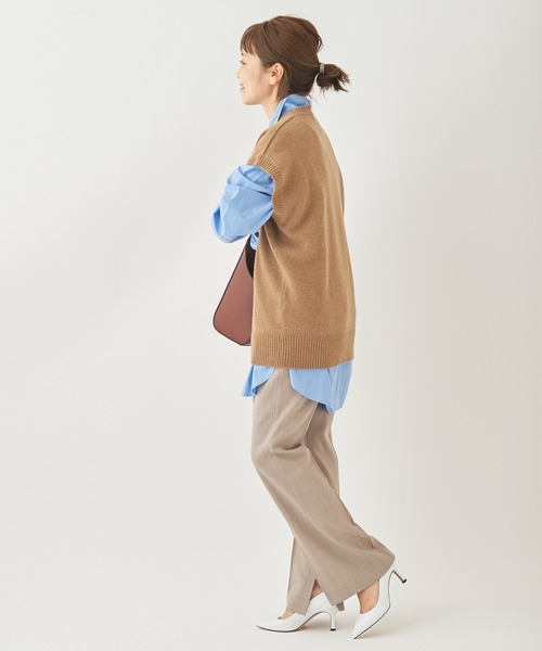 plage（プラージュ）の「【ROBERTO COLLINA/ロベルトコリーナ】NO/SL プルオーバー◆（ニット/セーター・レディース・ベージュ/グレー・FREE）」の6枚目の写真