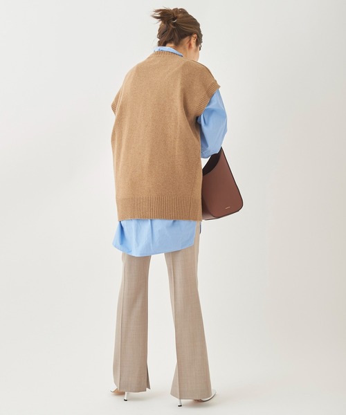 plage（プラージュ）の「【ROBERTO COLLINA/ロベルトコリーナ】NO/SL プルオーバー◆（ニット/セーター・レディース・ベージュ/グレー・FREE）」の7枚目の写真