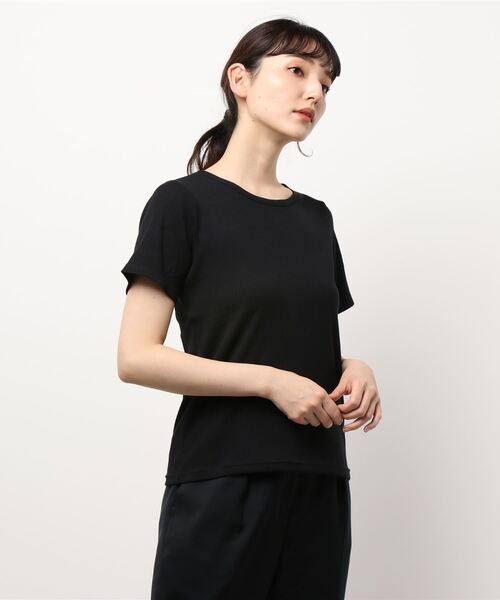 COLONY 2139（コロニートゥーワンスリーナイン）の「【UVカット】ランダムテレコバックトリム半袖Tシャツ（Tシャツ/カットソー・レディース・ブルー系その他/ブラック/オフホワイト・MEDIUM/SMALL/LARGE）」の17枚目の写真