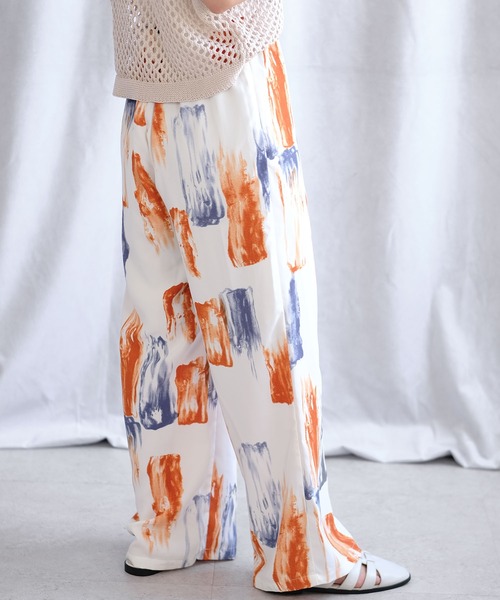 ＡＮＤＪ（アンドジェイ）の「アート柄イージーパンツ（その他パンツ・レディース・オレンジ/ブルー/グリーン・M）」の7枚目の写真