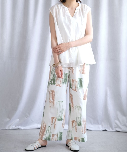 ＡＮＤＪ（アンドジェイ）の「アート柄イージーパンツ（その他パンツ・レディース・オレンジ/ブルー/グリーン・M）」の10枚目の写真