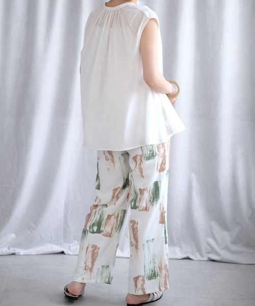 ＡＮＤＪ（アンドジェイ）の「アート柄イージーパンツ（その他パンツ・レディース・オレンジ/ブルー/グリーン・M）」の11枚目の写真