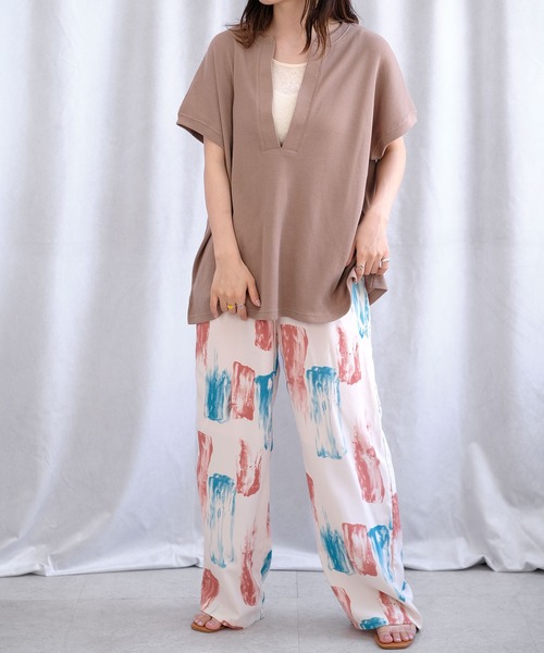 ＡＮＤＪ（アンドジェイ）の「アート柄イージーパンツ（その他パンツ・レディース・オレンジ/ブルー/グリーン・M）」の12枚目の写真