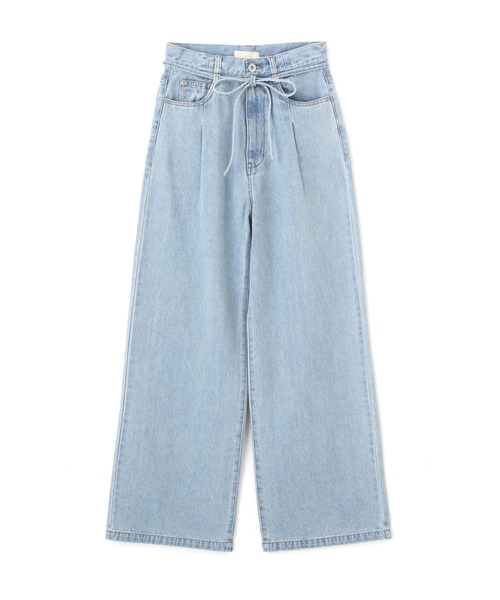 FREE'S MART（フリーズマート）の「【Sシリーズ対応】◇タックワイドデニムパンツ（デニムパンツ・レディース・ライトブルー/インディゴブルー/グレー・SMALL/MEDIUM/X-SMALL）」の22枚目の写真