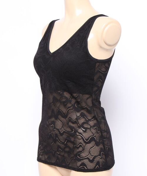 Sloggi（スロギー）の「スロギー ゴー オールラウンド レース カップ付きトップ sloggi GO Allround Lace Shirt 01 JX（キャミソール・レディース・ホワイト/ブラック/ピンク/ワインレッド・SL）」の11枚目の写真