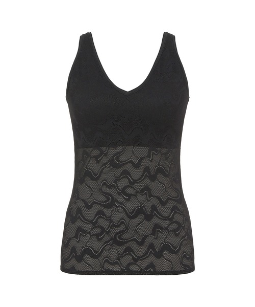 Sloggi（スロギー）の「スロギー ゴー オールラウンド レース カップ付きトップ sloggi GO Allround Lace Shirt 01 JX（キャミソール・レディース・ホワイト/ブラック/ピンク/ワインレッド・SL）」の2枚目の写真