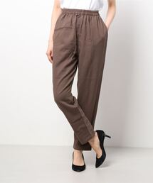 Samansa Mos2 blue | ヘリンボーンイージーパンツ(その他パンツ)