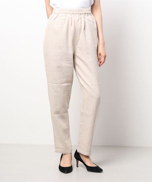 Samansa Mos2 blue（サマンサモスモスブルー）の「ヘリンボーンイージーパンツ（その他パンツ・レディース・ブラック/ブラウン/グリーン/ライトベージュ・ﾌﾘ-）」の4枚目の写真