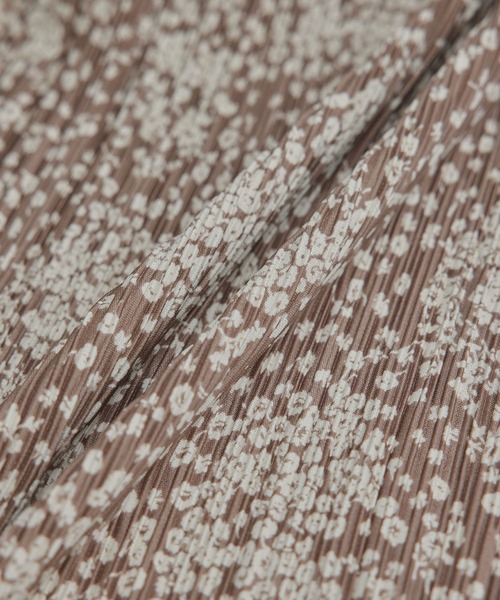 ROPE' PICNIC（ロペピクニック）の「【WEB限定】小花柄プリーツスカート（スカート・レディース・パープル/ブラック/ダークブラウン・38）」の13枚目の写真