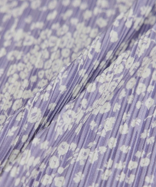 ROPE' PICNIC（ロペピクニック）の「【WEB限定】小花柄プリーツスカート（スカート・レディース・パープル/ブラック/ダークブラウン・38）」の8枚目の写真