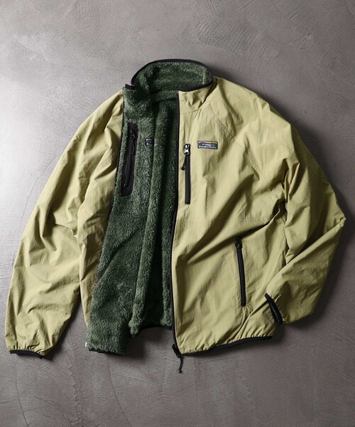 FREAK'S STORE（フリークスストア）の「WEB限定 ナイロン フリース リバーシブルブルゾン/ビッグシルエット/ボアブルゾン（ナイロンジャケット・メンズ・ブラック/ベージュ/オリーブ・SMALL/MEDIUM/LARGE/X-LARGE）」の11枚目の写真