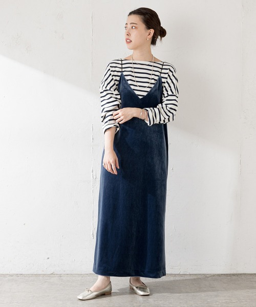 SHENERY（シーナリー）の「サイドスリットボーダーカットソー（Tシャツ/カットソー・レディース・ラベンダー/ネイビー/サックスブルー・FREE）」の10枚目の写真