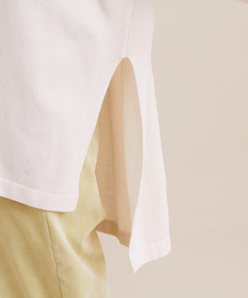 SALON adam et rope'（サロン アダム エ ロペ）の「【極上の肌ざわり】ワイドプルオーバー -CreamyCotton /クリーミーコットン-（ニット/セーター・レディース・グレー/オフホワイト/グリーン・FREE）」の18枚目の写真