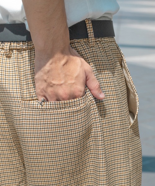 PairPair(ペアペア)の「チェックゆるテーパードパンツ/セットアップ対応(ユニセックス)(その他パンツ・レディース・ベージュ/キャメル・MEDIUM/LARGE)」の11枚目の写真