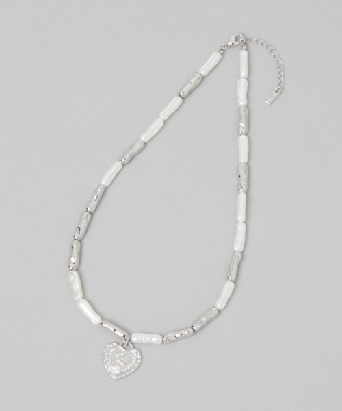 JEANASIS（ジーナシス）の「メタルパールMIXネックレス/959801（ネックレス・レディース・シルバー/ゴールド・FREE）」の2枚目の写真