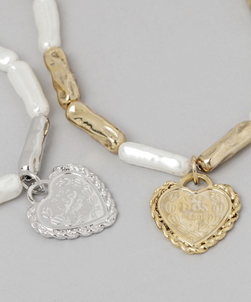 JEANASIS（ジーナシス）の「メタルパールMIXネックレス/959801（ネックレス・レディース・シルバー/ゴールド・FREE）」の6枚目の写真