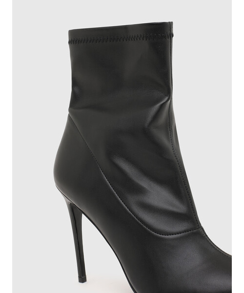 DIESEL（ディーゼル）の「レディース フェイクレザー ピンヒール アンクルブーツ（ブーツ・レディース・ブラウン/パープル/ブラック・36/39/38/37/35）」の4枚目の写真