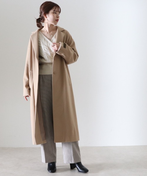 Cheek(チーク)の「チェスターコート(チェスターコート・レディース・グレイッシュベージュ/ミント/キャメル・SMALL/MEDIUM)」の15枚目の写真