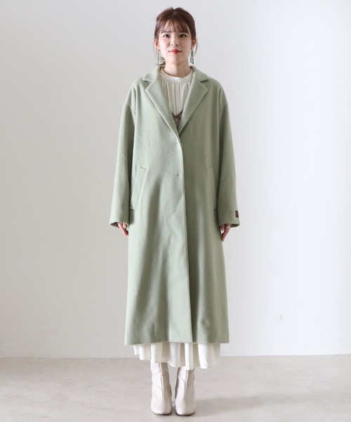 Cheek(チーク)の「チェスターコート(チェスターコート・レディース・グレイッシュベージュ/ミント/キャメル・SMALL/MEDIUM)」の17枚目の写真