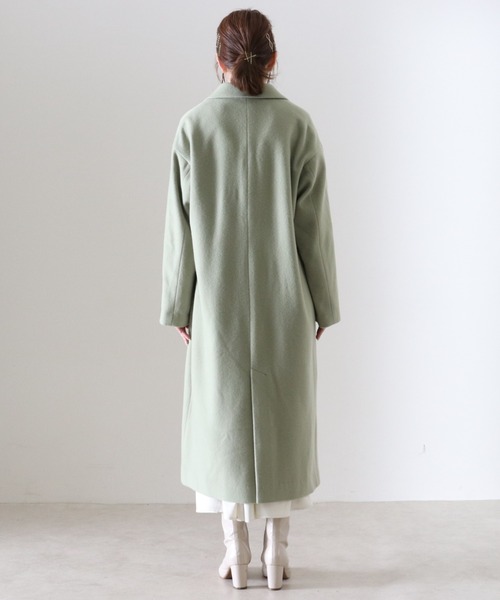 Cheek(チーク)の「チェスターコート(チェスターコート・レディース・グレイッシュベージュ/ミント/キャメル・SMALL/MEDIUM)」の12枚目の写真