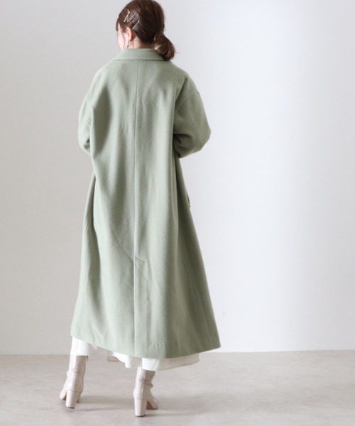 Cheek(チーク)の「チェスターコート(チェスターコート・レディース・グレイッシュベージュ/ミント/キャメル・SMALL/MEDIUM)」の16枚目の写真