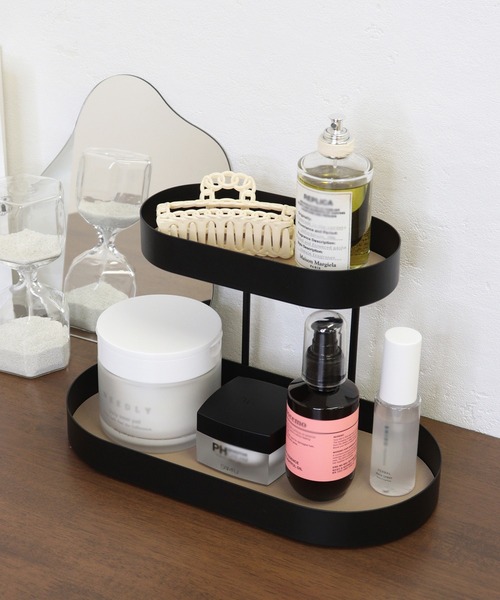セール シンプルコスメ収納2段ラック 収納グッズ Emesuelee エメスーリー のファッション通販 Zozotown