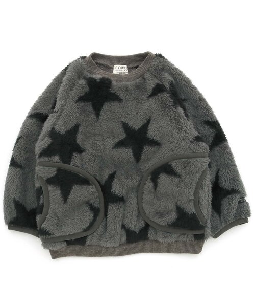 F.O.KIDS（エフオーキッズ）の「ボアプルオーバー（スウェット・キッズ・チャコール/グレー/カーキ/キナリ/ブラウン・80/130/95/90/140/100/110/120）」の3枚目の写真