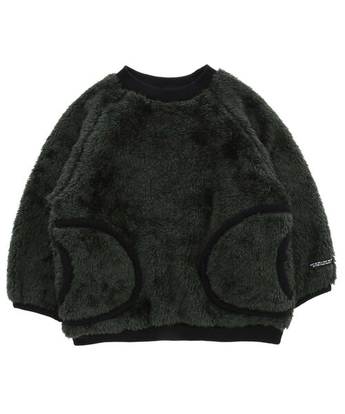 F.O.KIDS（エフオーキッズ）の「ボアプルオーバー（スウェット・キッズ・チャコール/グレー/カーキ/キナリ/ブラウン・80/130/95/90/140/100/110/120）」の4枚目の写真