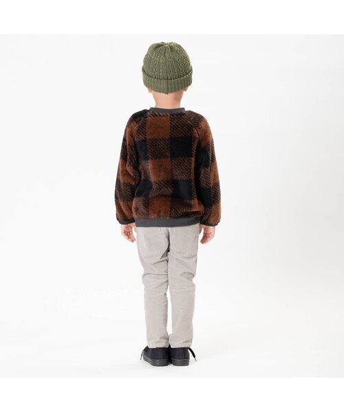 F.O.KIDS（エフオーキッズ）の「ボアプルオーバー（スウェット・キッズ・チャコール/グレー/カーキ/キナリ/ブラウン・80/130/95/90/140/100/110/120）」の15枚目の写真