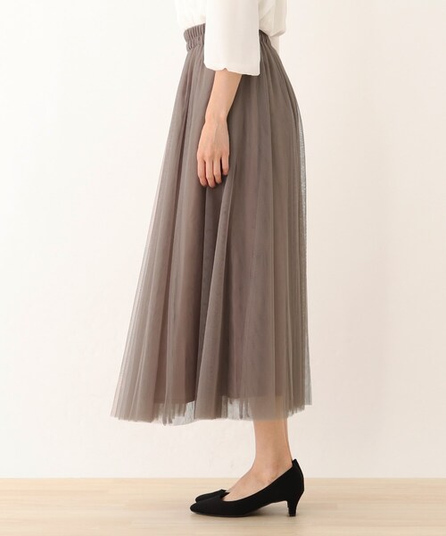 SHOO・LA・RUE（シューラルー）の「◆チュールギャザースカート（スカート・レディース・ブラック系1/ベージュ系その他2・00）」の5枚目の写真
