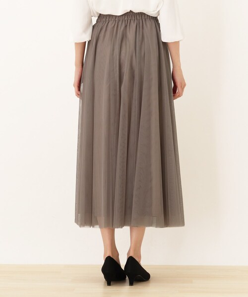 SHOO・LA・RUE（シューラルー）の「◆チュールギャザースカート（スカート・レディース・ブラック系1/ベージュ系その他2・00）」の4枚目の写真