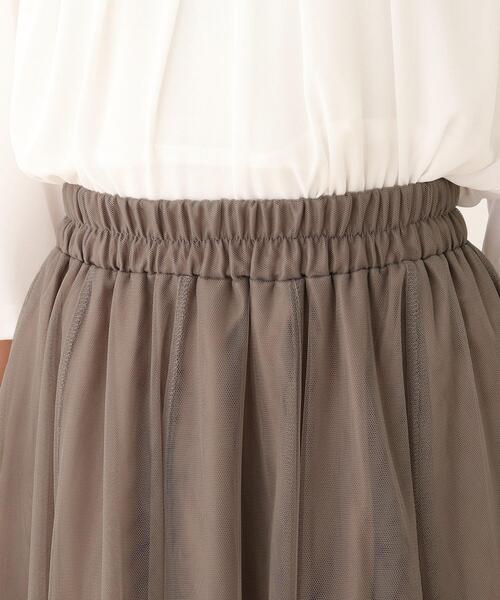 SHOO・LA・RUE（シューラルー）の「◆チュールギャザースカート（スカート・レディース・ブラック系1/ベージュ系その他2・00）」の6枚目の写真