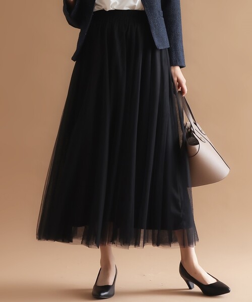 SHOO・LA・RUE（シューラルー）の「◆チュールギャザースカート（スカート・レディース・ブラック系1/ベージュ系その他2・00）」の18枚目の写真