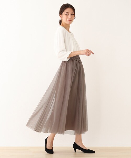 SHOO・LA・RUE（シューラルー）の「◆チュールギャザースカート（スカート・レディース・ブラック系1/ベージュ系その他2・00）」の19枚目の写真
