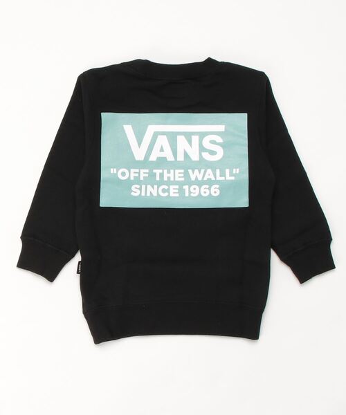 VANS(バンズ)の「VANS/ヴァンズ VANS RECTANGLE LOGO CREW SWEAT KIDS(スウェット・キッズ・ホワイト/ブラック/ベージュ・SMALL/MEDIUM/LARGE)」の4枚目の写真