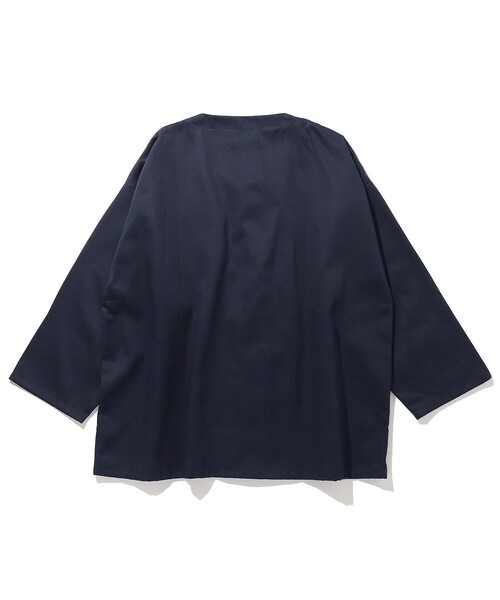 Alderney（アルダニー）の「アルダニー/ALDERNEY 別注スリーピングシャツ（その他アウター・メンズ・ネイビー/オフホワイト・ﾌﾘ-）」の5枚目の写真